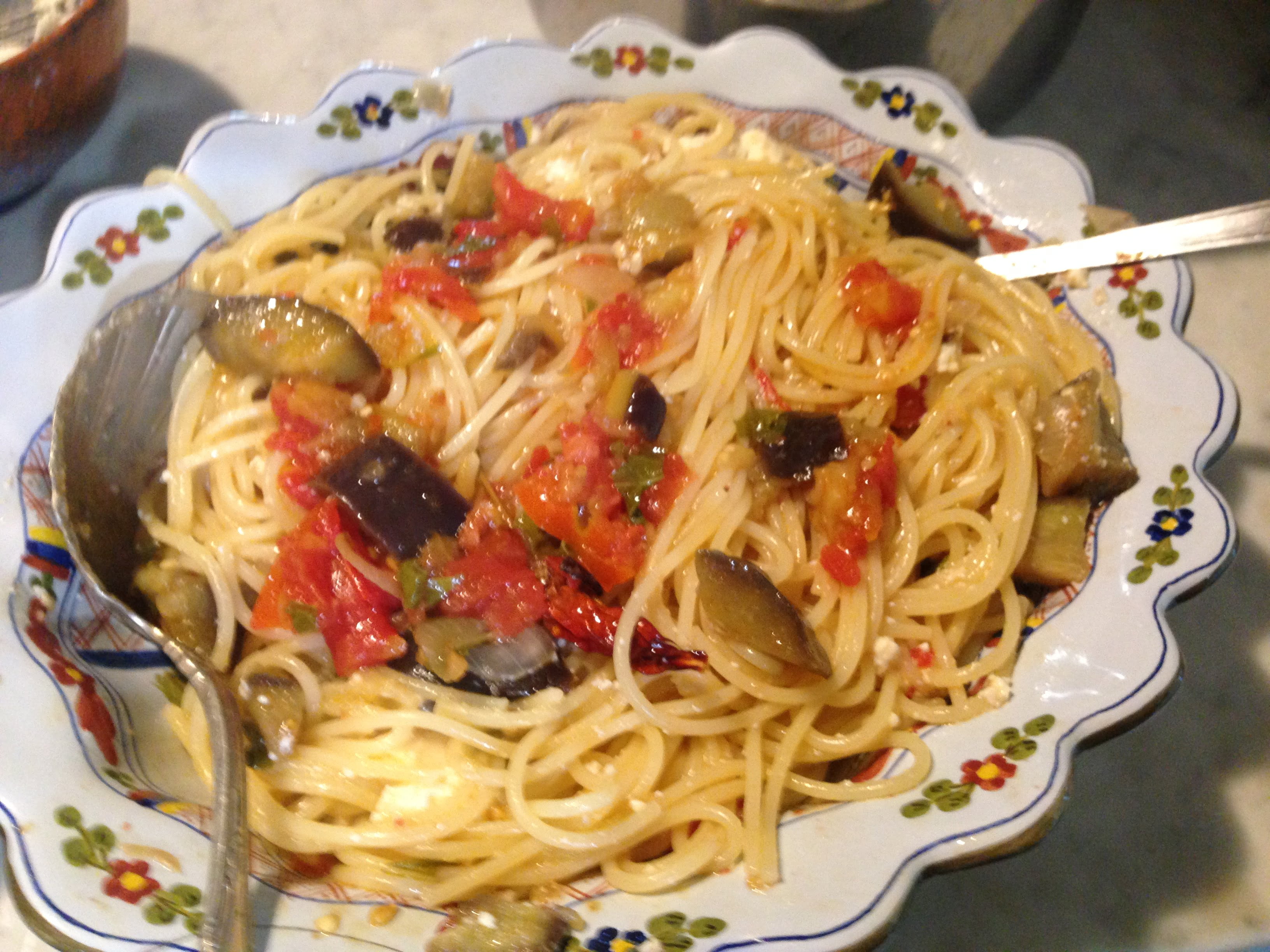 A Spaghetti Sauce Trio: Eggplants, Ricotta and Tomatoes - Anne's Italy